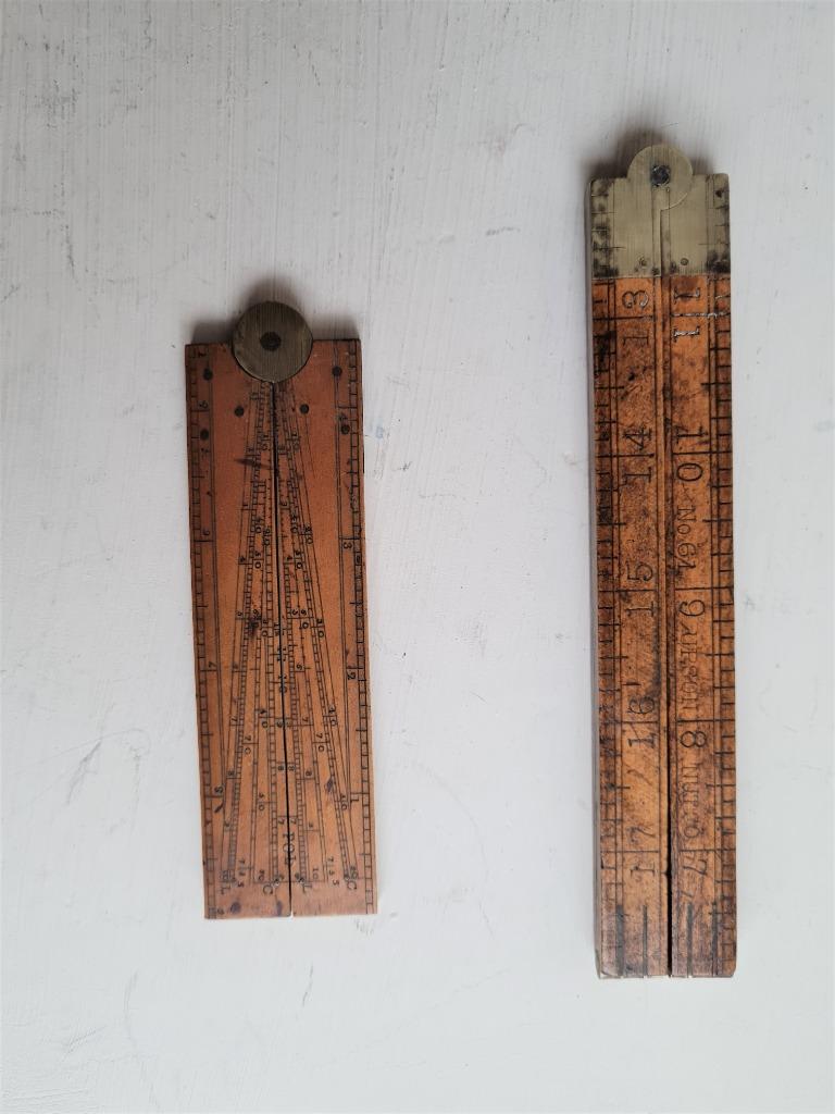 Buxushout -koper navigatie -artillerie sector +Upson meter, Antiek en Kunst, Antiek | Gereedschap en Instrumenten, Ophalen of Verzenden
