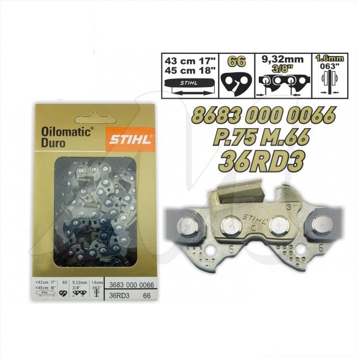 Stihl Rapid Duro 36RD3 ketting 45cm, Doe-het-zelf en Bouw, Gereedschap | Machine-onderdelen en Toebehoren, Nieuw, Ophalen of Verzenden