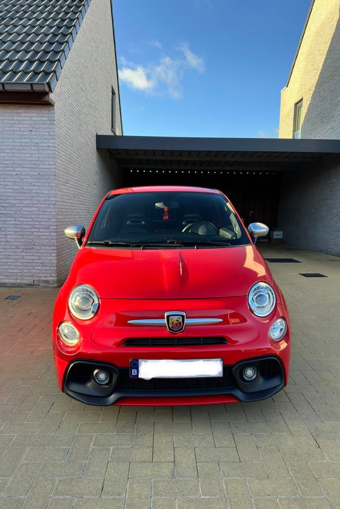Abarth 595 Turismo AUTOMAAT, Auto's, Abarth, Particulier, Benzine, Euro 6, Coupé, 3 deurs, Automaat, Rood, Zwart, Leder, Ophalen