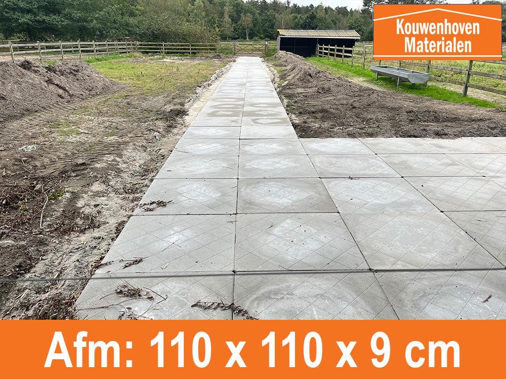 Betonplaten 110x110 | Betonplaat | bestrating | B keus, Tuin en Terras, Verzenden, Overige typen, Nieuw, 10 m² of meer
