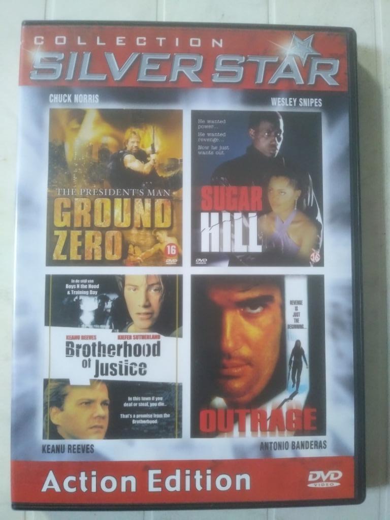 Ground zero, Sugar Hill, Brotherhood of Justice, Outrage, Vanaf 16 jaar, Boxset, Actiethriller, Ophalen of Verzenden
