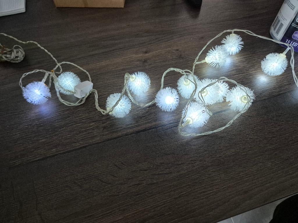 Guirlande lumineuse de Noël de 1,4 m en forme de boule neige, Enlèvement, Utilisé