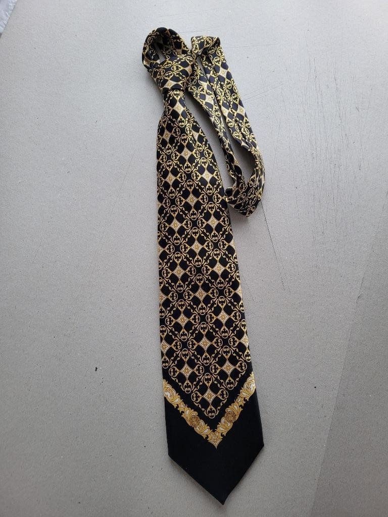 Stropdas van Versace, Kleding | Heren, Stropdassen, Zwart, Ophalen of Verzenden, Zo goed als nieuw, Met patroon