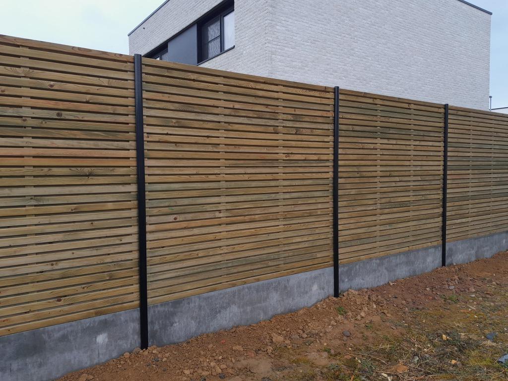 Leveren & plaatsen afsluitingen, Jardin & Terrasse, Écrans de jardin, Neuf, Bois, 150 à 200 cm, Enlèvement