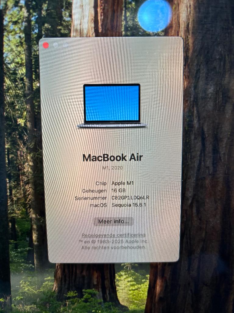 Macbook Air M1 ( 2020 ), Informatique & Logiciels, Apple Macbooks, Enlèvement, 16 GB, MacBook