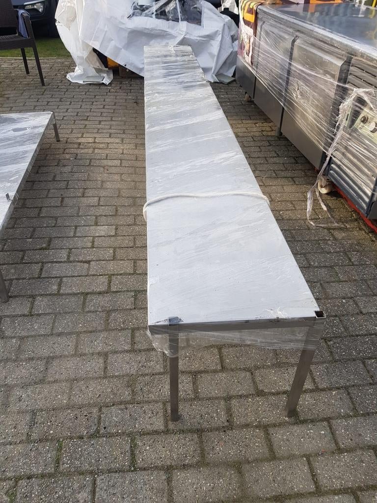 Horeca Inox op zet schap, Tuin en Terras, Ophalen of Verzenden