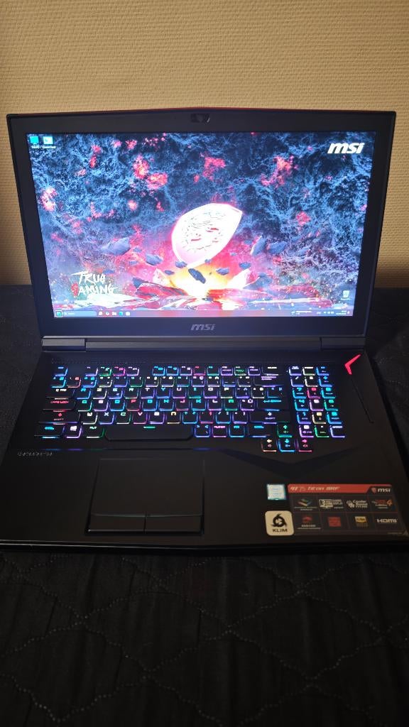 Msi Titan GT75 8RF Gaming Laptop gtx1070, Ophalen, Zo goed als nieuw, Gaming, Azerty