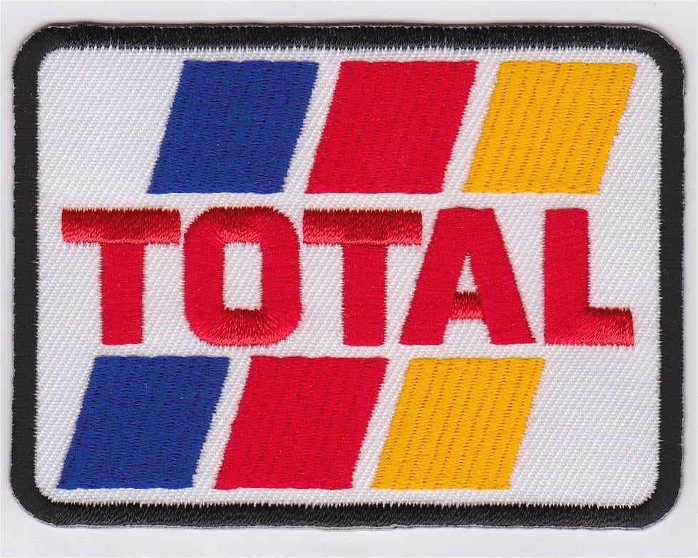 Total stoffen opstrijk patch embleem #2, Motos, Accessoires | Autocollants, Envoi