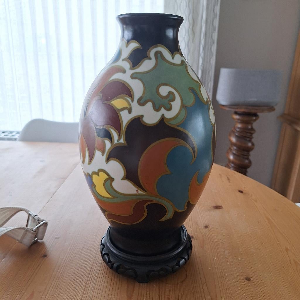 Vaas Gouda Plateel, Antiek en Kunst, Ophalen