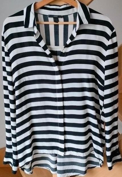 Prachtige modieuze blouse Esprit. Maat 38, los model., Taille 38/40 (M), Enlèvement ou Envoi, Comme neuf, Blanc