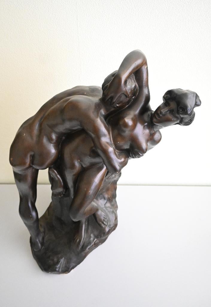 Beeld 'Le Triomphe de la Femme'- Jef Lambeaux, Antiquités & Art, Statue, Patiné, 50 - 100 cm, Enlèvement