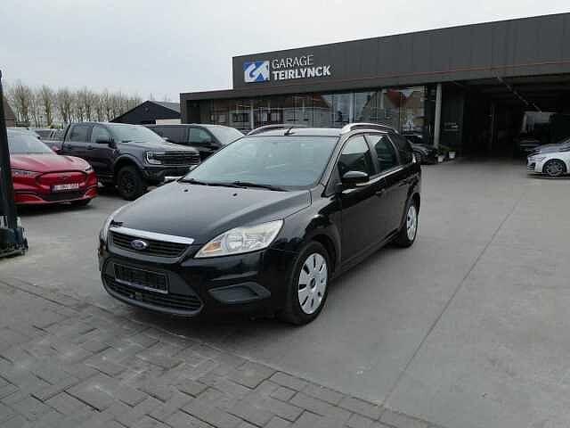 Ford Focus Break 2.0 TDCi 110pk Automaat Trend '09 316000km, Auto's, 188 g/km, Zwart, 108 pk, Lederen bekleding