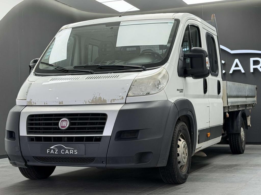 Fiat Ducato 2.3 Multijet * DOUBLE CABINE + BENNE + 7 PLACES, Autos, Camionnettes & Utilitaires, Euro 5, Achat, 4 portes, Entreprise