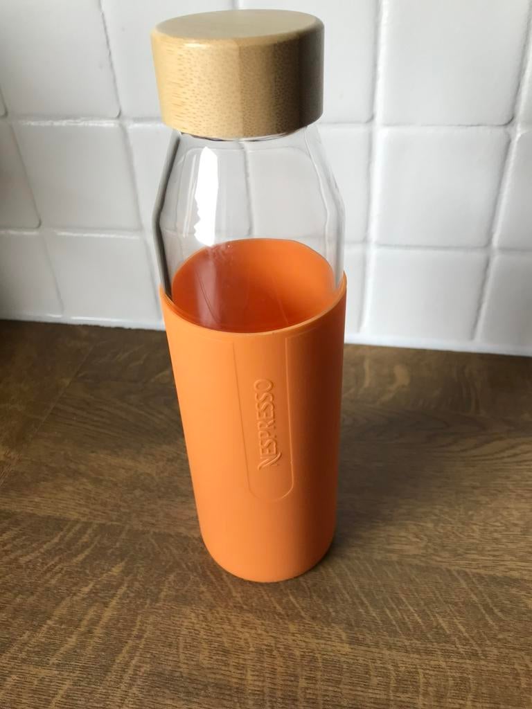 Nespresso drinkfles in glas,nieuw, Enlèvement, Neuf