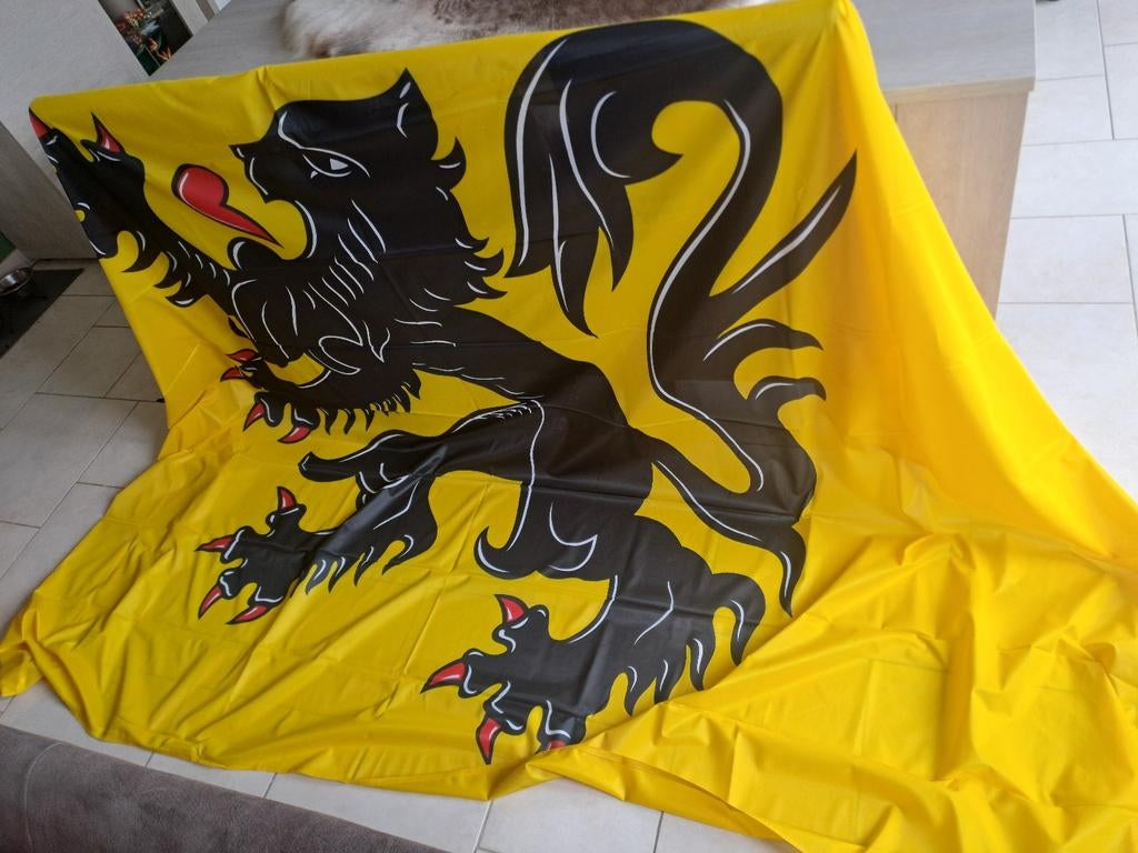 XXXL vlag Vlaanderen Vlaamse Leeuw 3m × 2m nieuw, Ophalen
