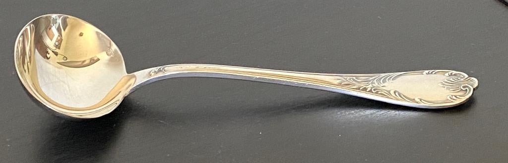 Cuillère ou Louche à Sauce en Argent Christofle Marly, Antiquités & Art, Enlèvement ou Envoi, Argent