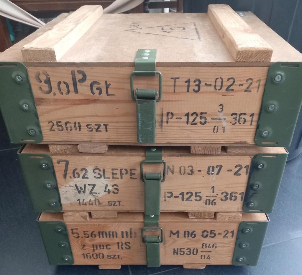 Munitie kisten Pools, Verzamelen, Ophalen of Verzenden, Landmacht