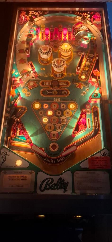 Flipper bally 8 Ball fonzie 1977, Collections, Bally