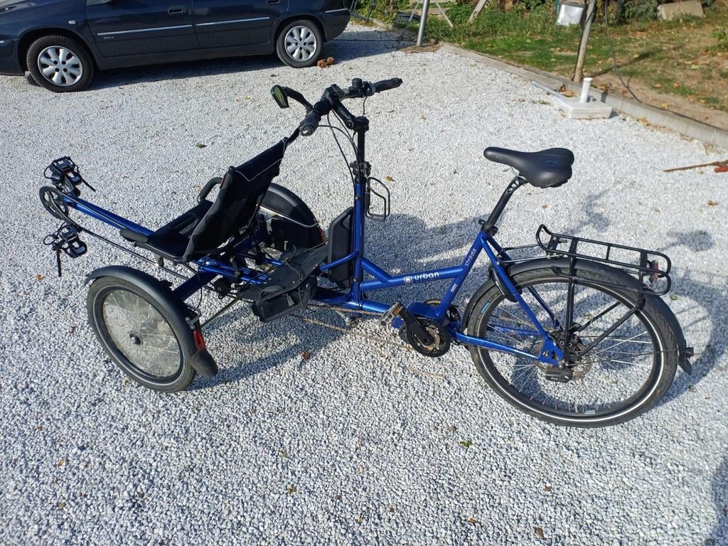 Elektrische driewieler tandem, Fietsen en Brommers, Fietsen | Driewielfietsen, Ophalen