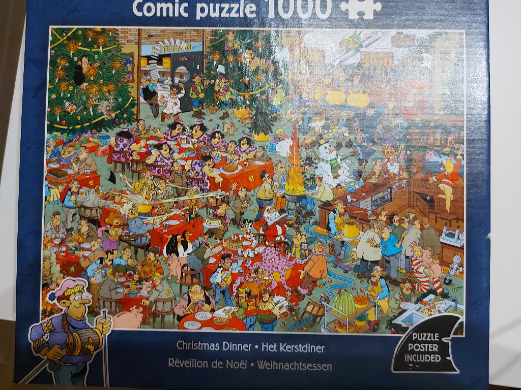 Puzzel Het Kerstdiner Jan Van Haasteren, Ophalen, 500 t/m 1500 stukjes, Nieuw, Legpuzzel