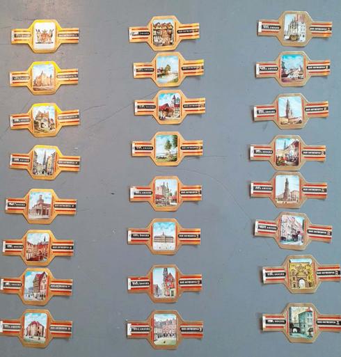 24 bagues de cigares vieil anvers, Collections, Articles de fumeurs, Briquets & Boîtes d'allumettes, Enlèvement ou Envoi, Utilisé