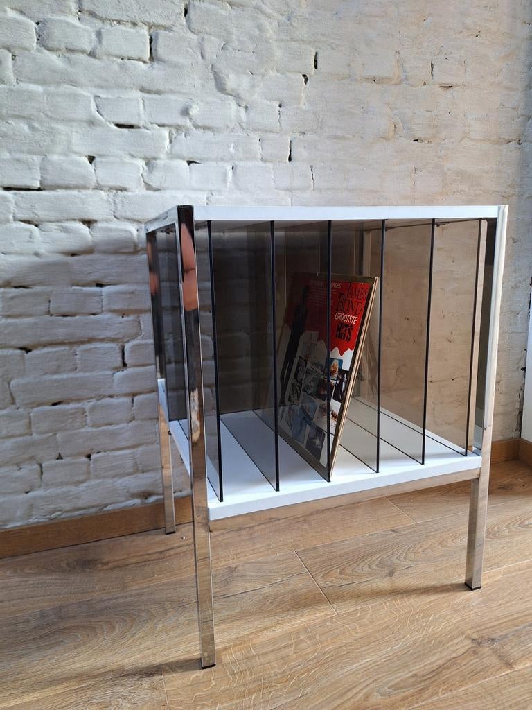 Zeldzaam Belgo Chrom Vinyl Meubel – Jaren '70, Enlèvement ou Envoi