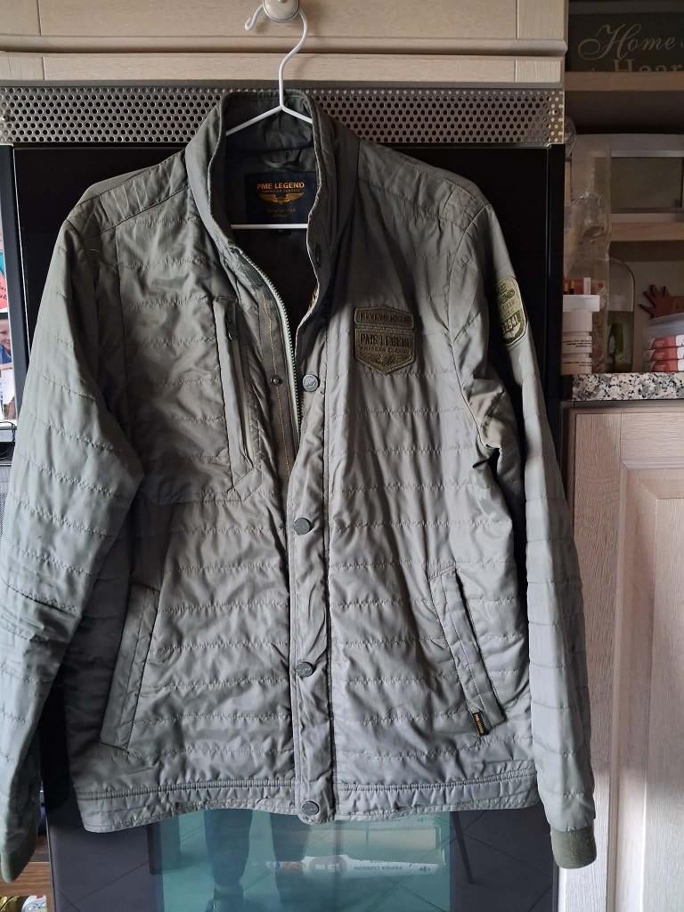 zomerjas kaki merk pme legend - maat m, Kleding | Heren, Ophalen of Verzenden, Gedragen, Maat 48/50 (M), PME Legend