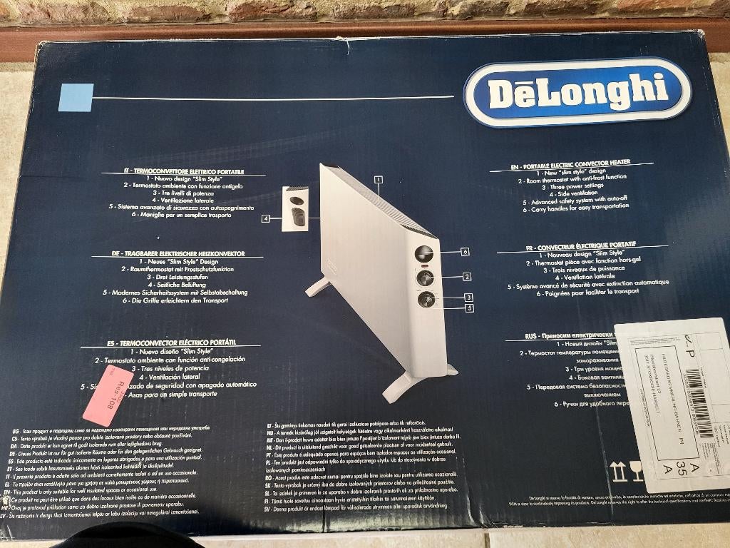 Delonghi portable heater, Maison & Meubles, Poêles, Enlèvement, Comme neuf, Électrique, Autoportant