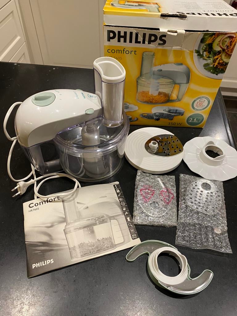 De Philips Comfort compacte Keukenrobot - Foodprocessor, Elektronische apparatuur, Keukenmixers, Ophalen, Zo goed als nieuw