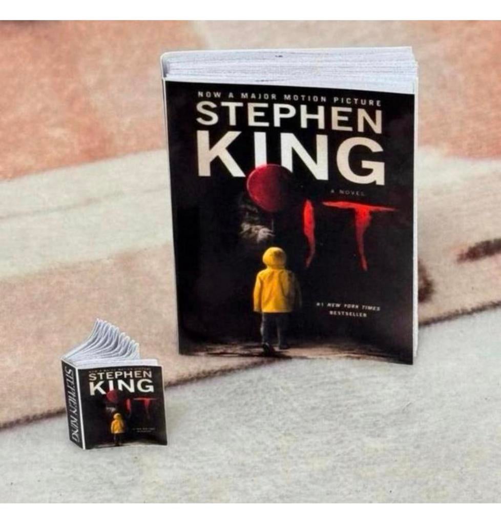 Mini boeken Poppenhuis Stephen King Boeken Schaal 1/12 1/6, Verzamelen, Ophalen of Verzenden, Nieuw, Accessoires