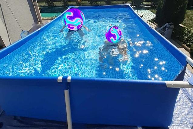 INTEX buisvormig zwembad, Tuin en Terras, Zwembaden, Ophalen, Gebruikt, Minder dan 200 cm, Opzetzwembad