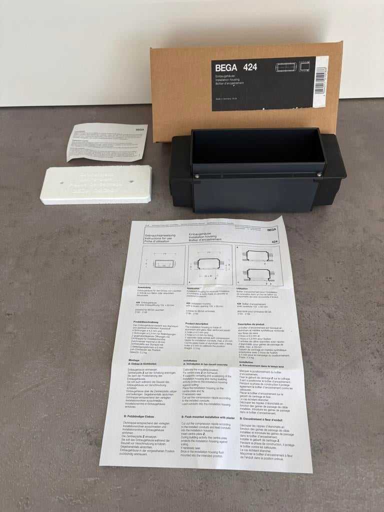 Inbouwbehuizing BEGA 424 (2 stuks), Ophalen, Nieuw