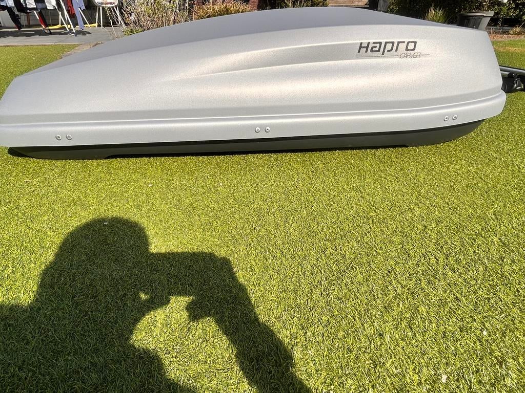 Coffre de toit Hapro Carver 5.5 avec galerie de Hapro Cronos, Enlèvement, Comme neuf