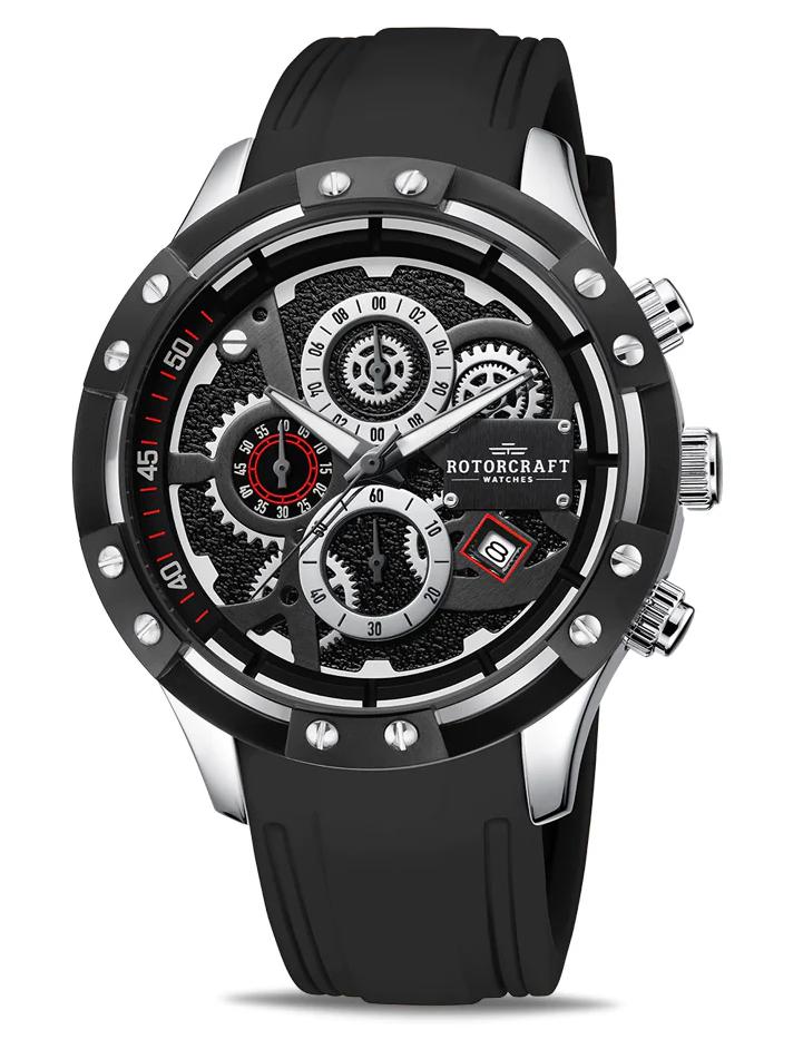 Rotorcraft Compass RC5701 Chrono Sport Nieuw! t.w.v € 499, Ophalen of Verzenden, Waterdicht, Nieuw, Zwart