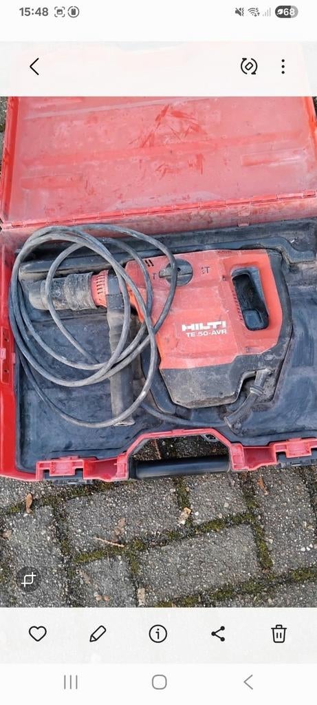 Hilti breekhamer en boor te 50avr, Ophalen