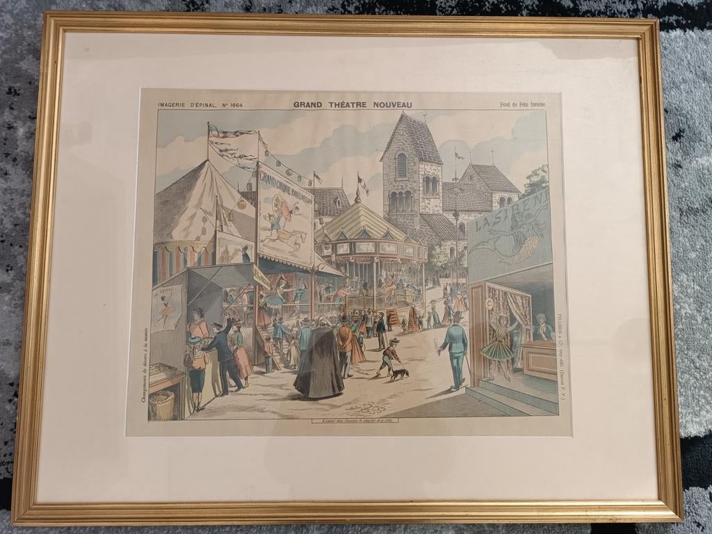 Ancien cadre imagerie epinal, Enlèvement