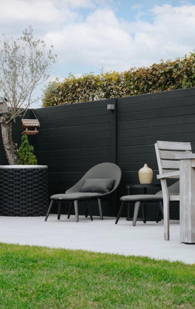 Afsluiting met betonnen motiefplaten, Tuin en Terras, Schuttingen, Ophalen, Overige materialen, 1 tot 2 meter, 6 meter of meer