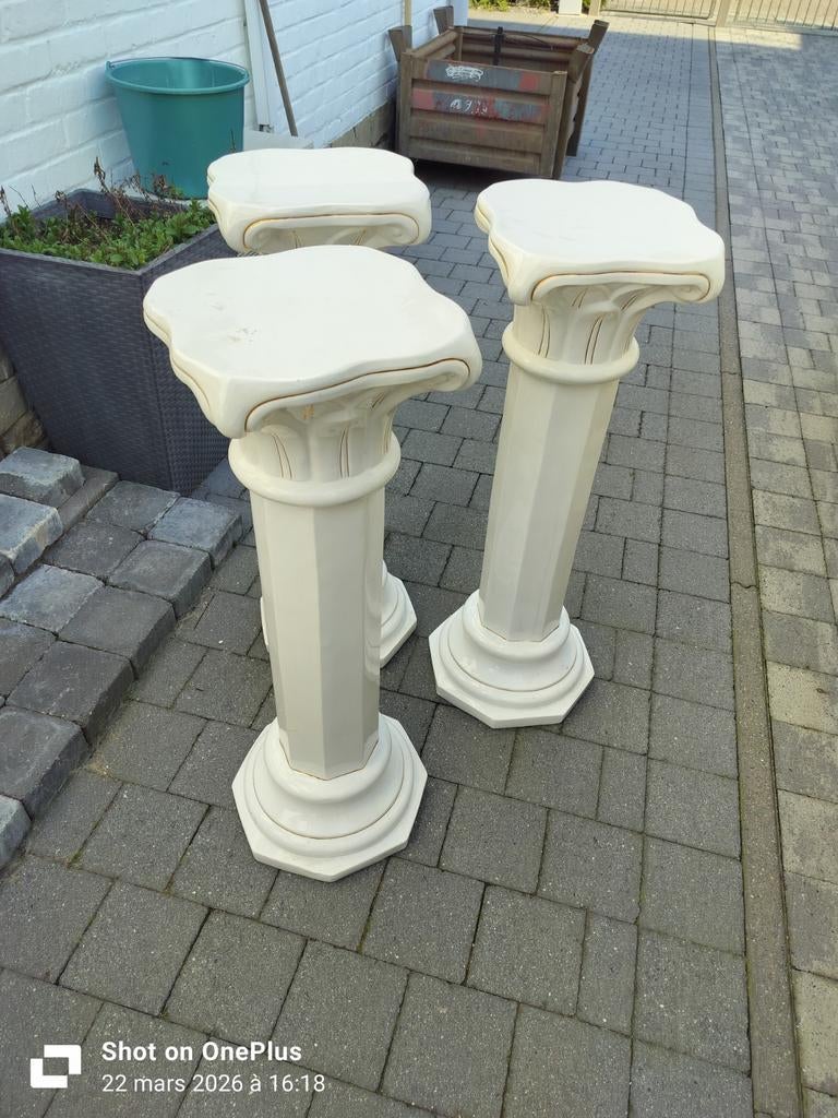 Colonnes métal émaillé, Huis en Inrichting, Woonaccessoires | Zuilen en Pilaren, Ophalen