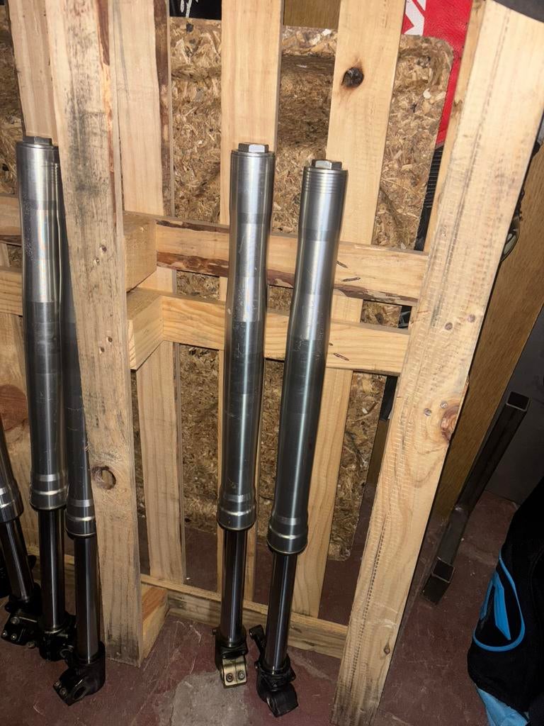 2x verstelbare pitbike-vorken - 740 mm, Ophalen of Verzenden