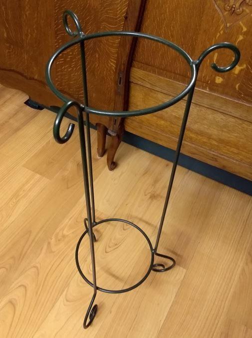 Groene metalen Plantenstaander in goede staat, Ophalen