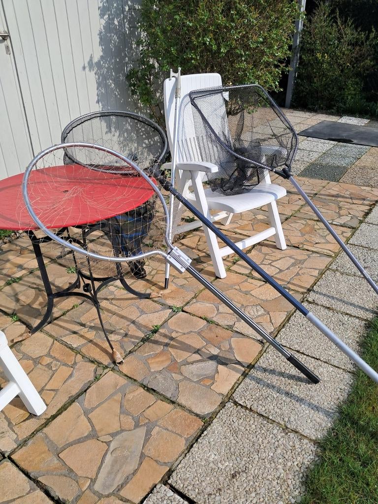 Schepnet zeebaars of andere vis, Watersport en Boten, Ophalen