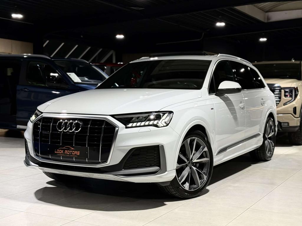 Audi Q7 50 TDi Quattro S line 286cv 7 PLACES AIRMATIC PANO, Autos, Cuir, Achat, Euro 6, Entreprise