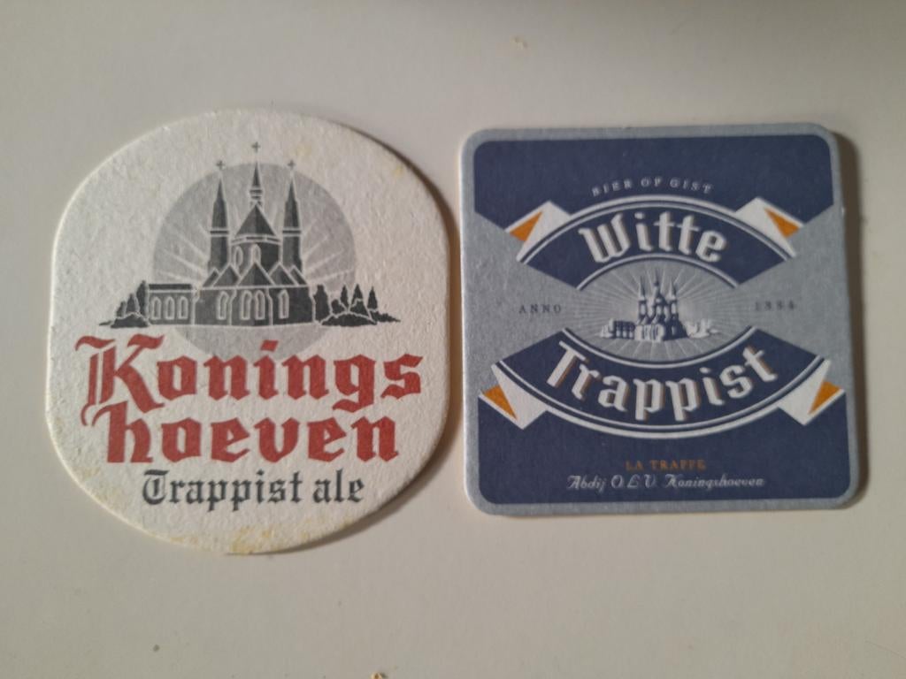2 bierviltjes abdij koningshoeven trappist, Ophalen of Verzenden