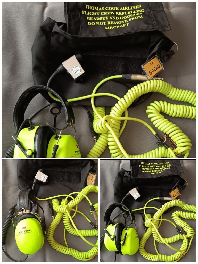 Mon 😃 HEADSET THOMAS COOK AIRTLINES FLIGHT CREW REFUELLING, Ophalen, Zo goed als nieuw, Overige typen