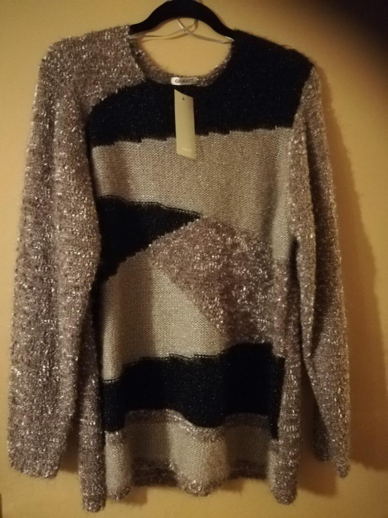 GEBREIEDE BLOUSE MAAT XL VAN DAMART (NIEUW), Overige kleuren, Maat 46/48 (XL) of groter, Nieuw, Ophalen of Verzenden