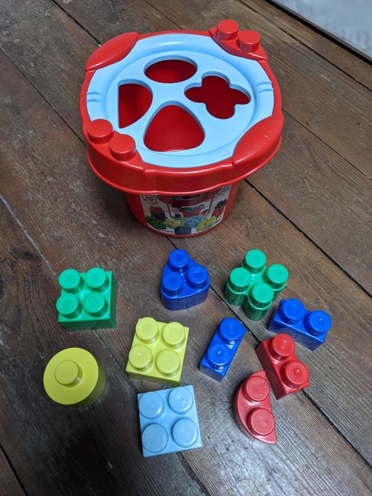 Vormenstoof + emmer + bouwblokken 3 in 1, Ophalen, Nieuw, Overige merken