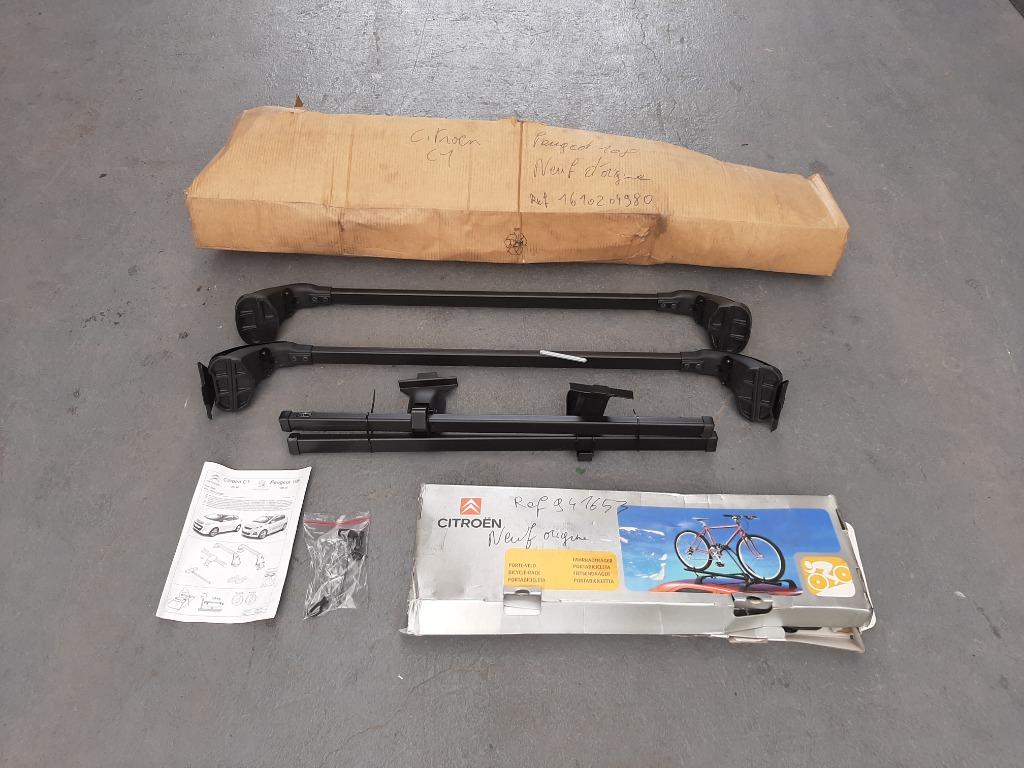 Barre de toit et porte velo CITROEN C1 PEUGEOT 108 2015 NEUF, Autos : Pièces & Accessoires, Enlèvement ou Envoi, Peugeot