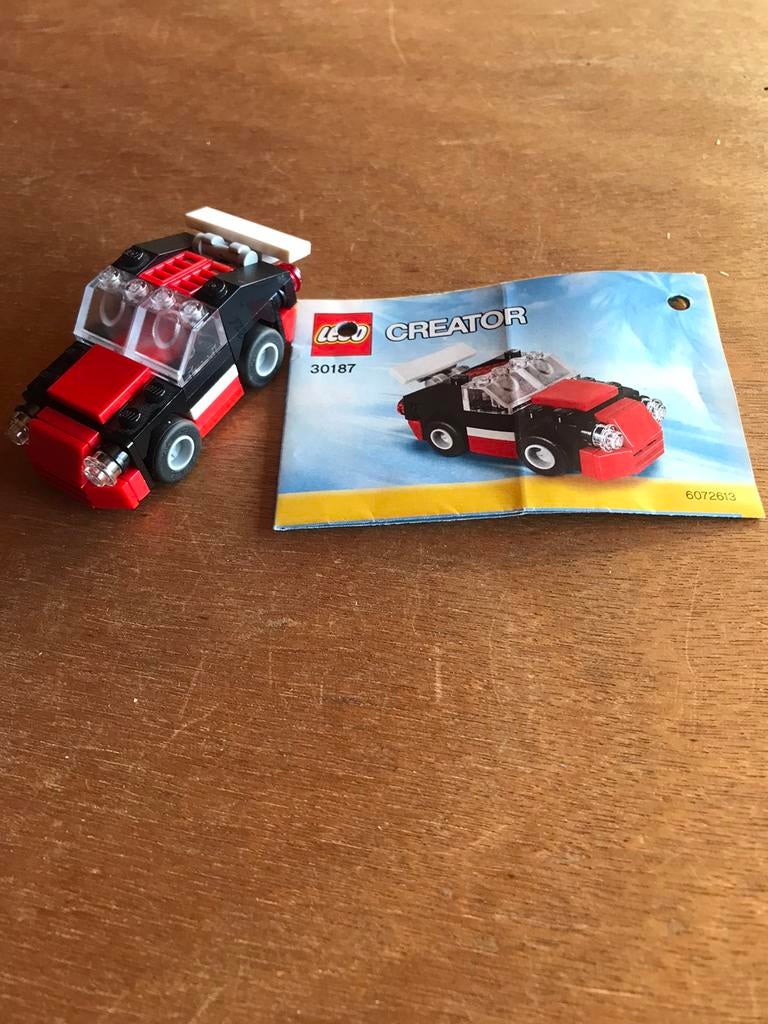 Lego Creator - 30187 - Snelle auto, Ophalen of Verzenden, Zo goed als nieuw, Complete set, Lego