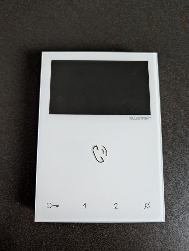 Interphone de porte mains libres Comelit 6721W avec mini-mon, Maison & Meubles, Sonnettes, Enlèvement ou Envoi, Utilisé