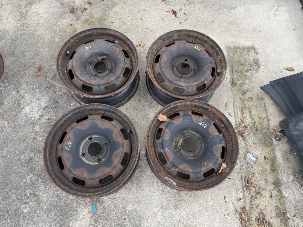 4 Peugeot 207 velgen van plaatstaal, Ophalen, Gebruikt, Peugeot